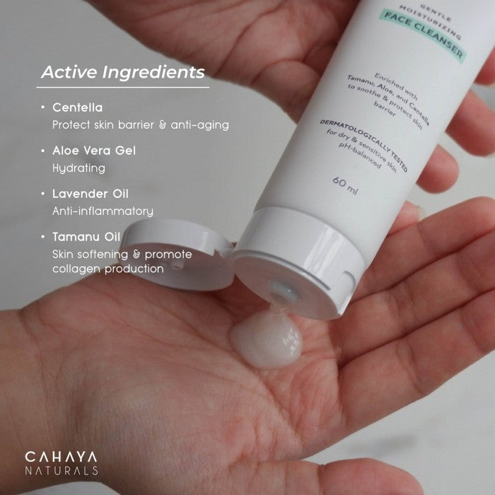 Cahaya Naturals Gentle Moisturizing Face Cleanser 60ml Sabun Muka