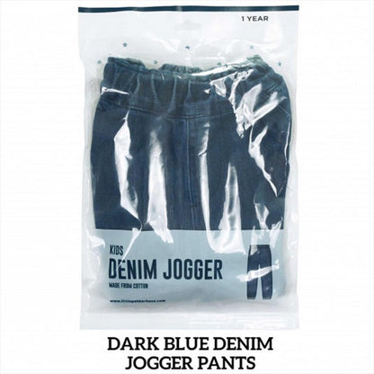 Dark Blue Little Palmerhaus Jogger Denim Celana Anak