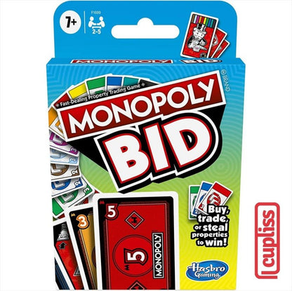 Hasbro Games F1699 Monopoly Bid Card Board Game
