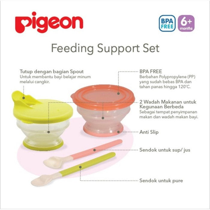 PIGEON Feeding Support Set Alat Makan