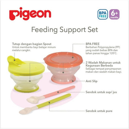 PIGEON Feeding Support Set Alat Makan