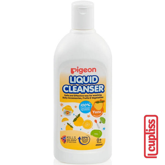 PIGEON Liquid Cleanser Yuzu 450ml Bottle Sabun Cuci Botol Bayi