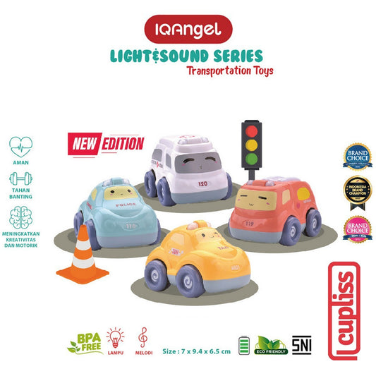 IQANGEL Light & Sound Transportation Car Toys New Edition IQ698 Mainan Anak IQ Angel