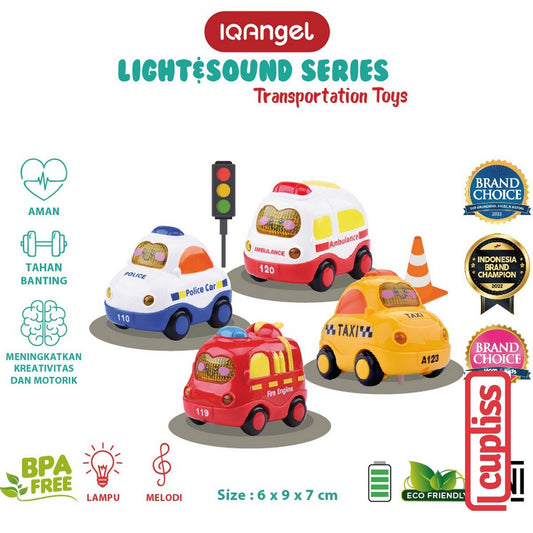 IQANGEL Light & Sound Transportation Car Toys IQBT0147 Mainan Anak IQ Angel