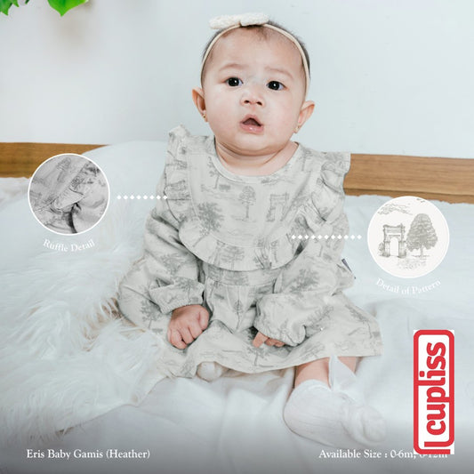 Little Palmerhaus Eris Baby Gamis Heather Baju Gamis Bayi