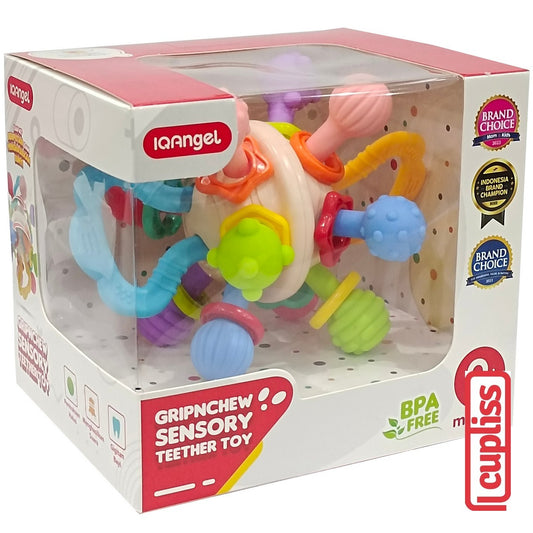 IQANGEL Gripnchew Sensory Teether Toy IQ0194 Mainan Gigitan Bayi IQ Angel
