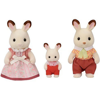 EPOCH Sylvanian Families 5768 Chocolate Rabbit Family Trio Figure