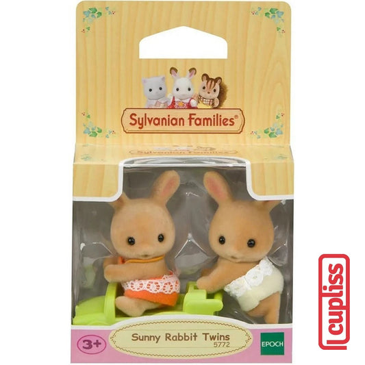 EPOCH Sylvanian Families 5772 Sunny Rabbit Twins Figure