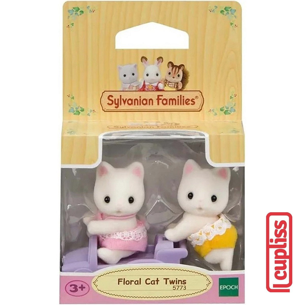 EPOCH Sylvanian Families 5773 Floral Cat Twins Figure