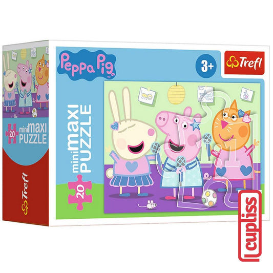 Trefl Puzzle 21126 Peppa Pig Free Day Mini Maxi 20 pcs 56033 Mainan
