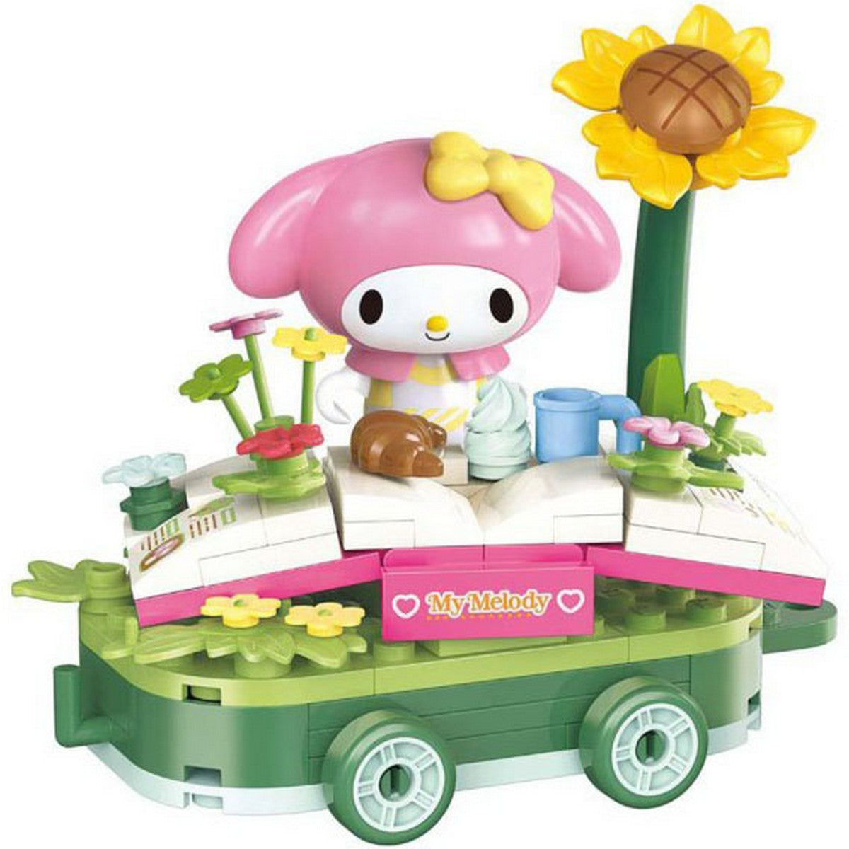 QMAN Keeppley K20831 Sanrio My Melody Picnic At Flower Fields Figure Mainan