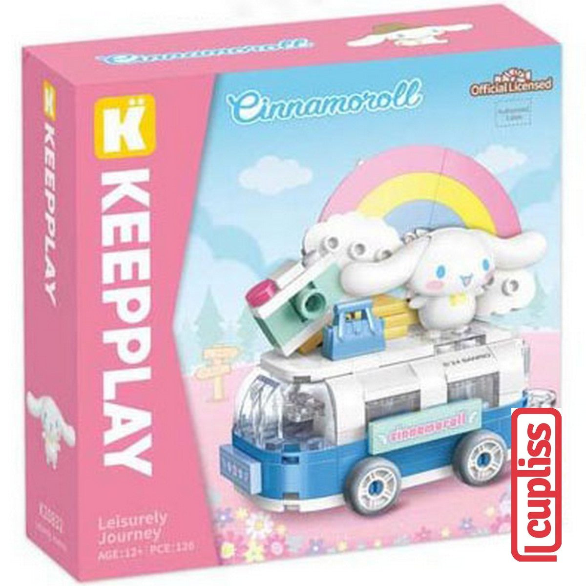 QMAN Keeppley K20832 Sanrio Cinnamoroll Leisurely Journey Figure Mainan