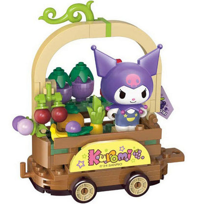 QMAN Keeppley K20834 Sanrio Kuromi Fruit Picking At The Orchard Figure Mainan