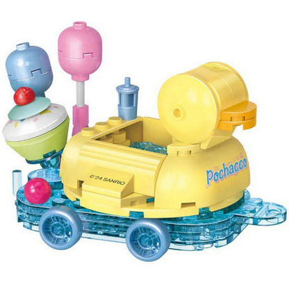 QMAN Keeppley K20835 Sanrio Pochacco Party By The Pool Figure Mainan