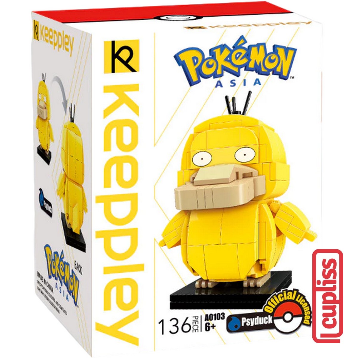 QMAN Keeppley A0103 Psyduck Figure Pokemon Bricks Asia Balok Mainan