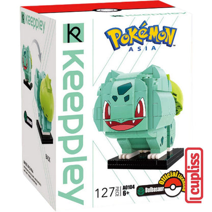 QMAN Keeppley A0104 Bulbasaur Figure Pokemon Bricks Asia Balok Mainan