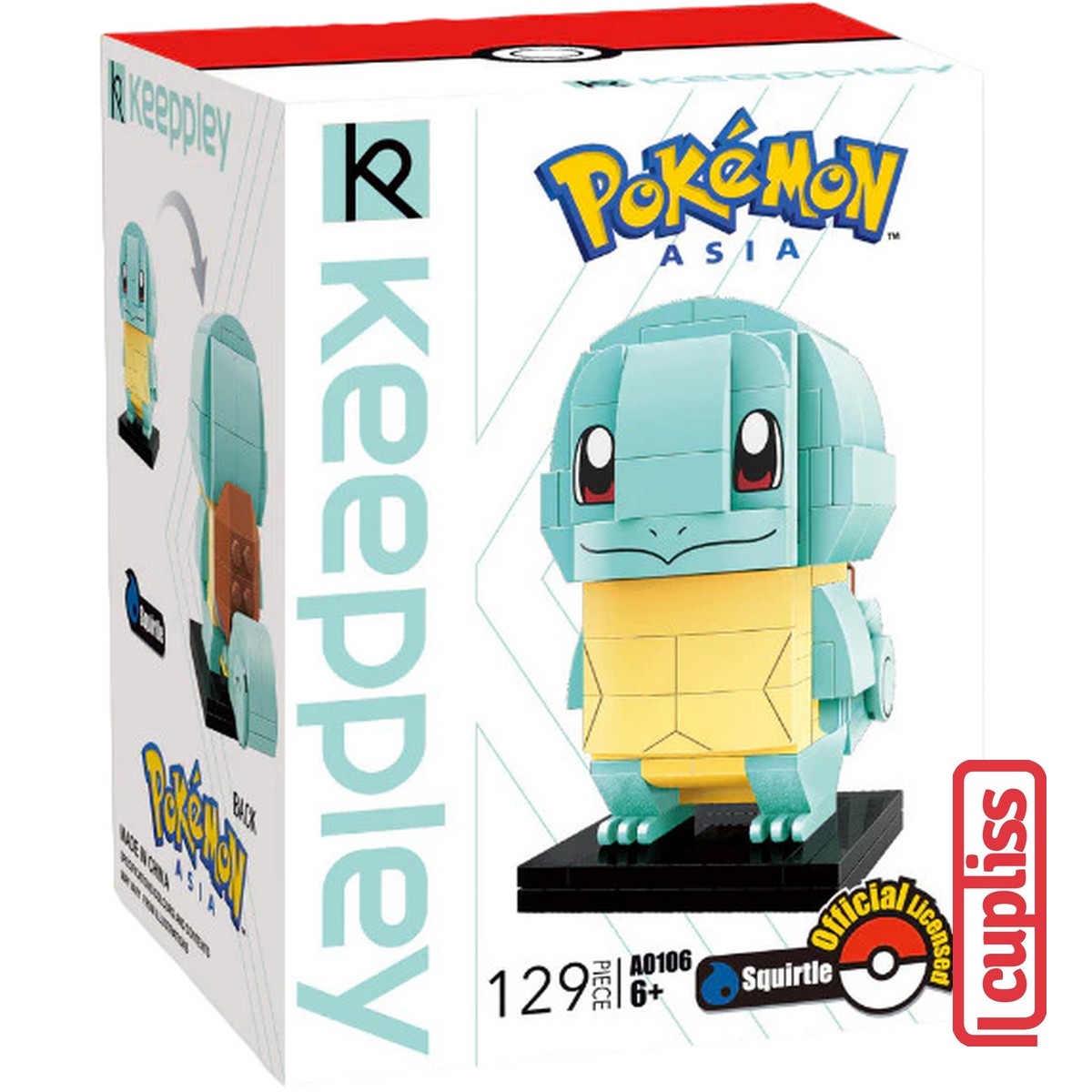 QMAN Keeppley A0106 Squirtle Figure Pokemon Bricks Asia Balok Mainan