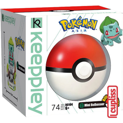 QMAN Keeppley B0104 Mini Bulbasaur Poke Ball Pokemon Bricks Asia Balok Mainan