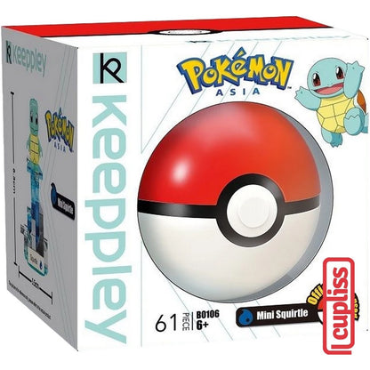 QMAN Keeppley B0106 Mini Squirtle Poke Ball Pokemon Bricks Asia Balok Mainan