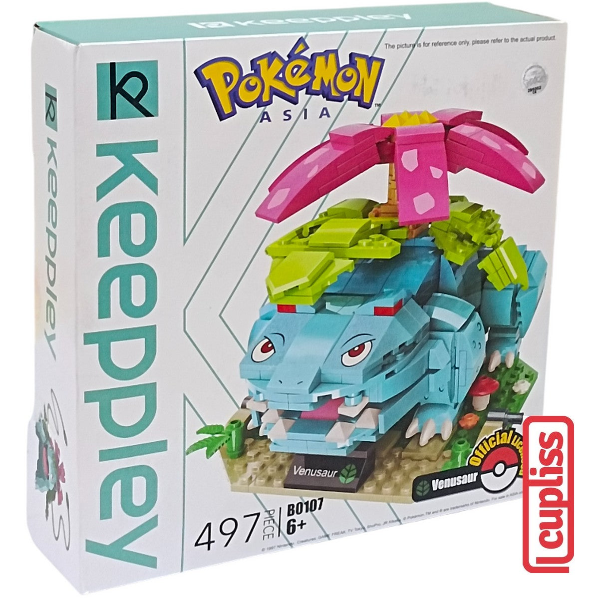 QMAN Keeppley B0107 Venusaur Figure Pokemon Bricks Asia Balok Mainan