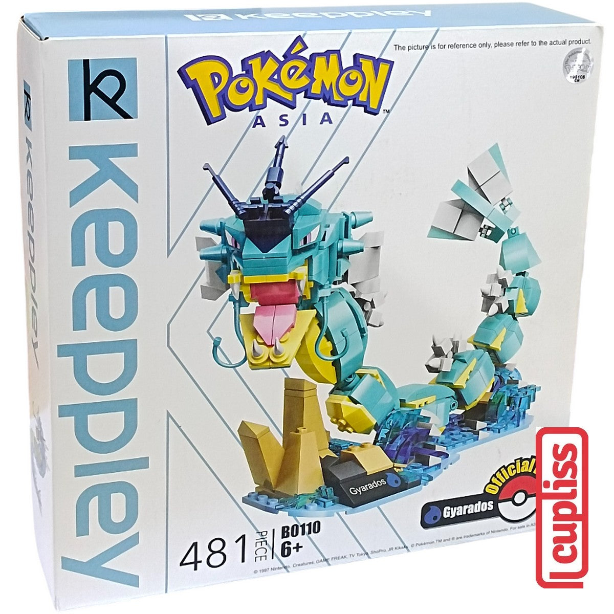 QMAN Keeppley B0110 Gyarados Figure Pokemon Bricks Asia Balok Mainan