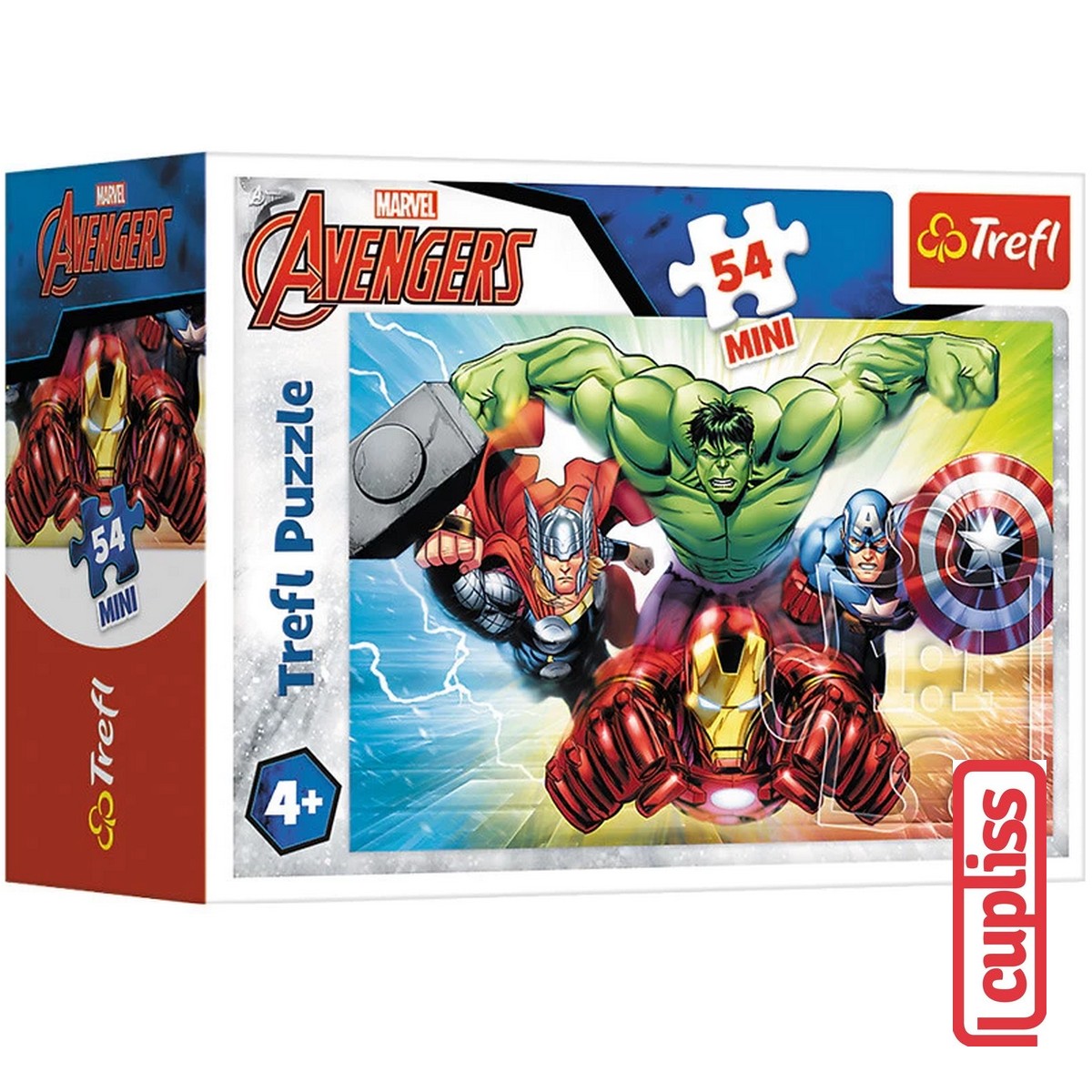 Trefl Puzzle 19613 Marvel Avengers 54 pcs 54166 Mini Mainan