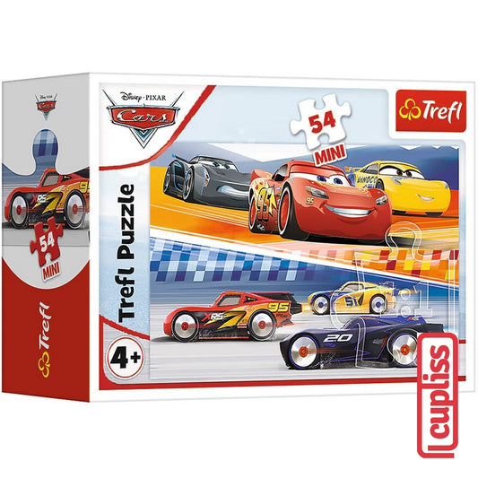 Trefl Puzzle 19722 Crazy Race Cars 3 54 pcs 54192 Mini Mainan