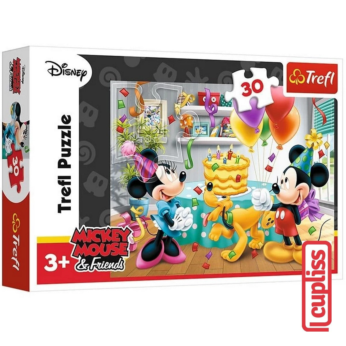 Trefl Puzzle 18211 Disney Mickey Mouse Friends Birthday Cake 30 pcs Mainan
