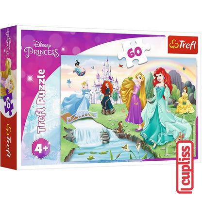 Trefl Puzzle 17361 Disney Meet The Princess 60 pcs Mainan