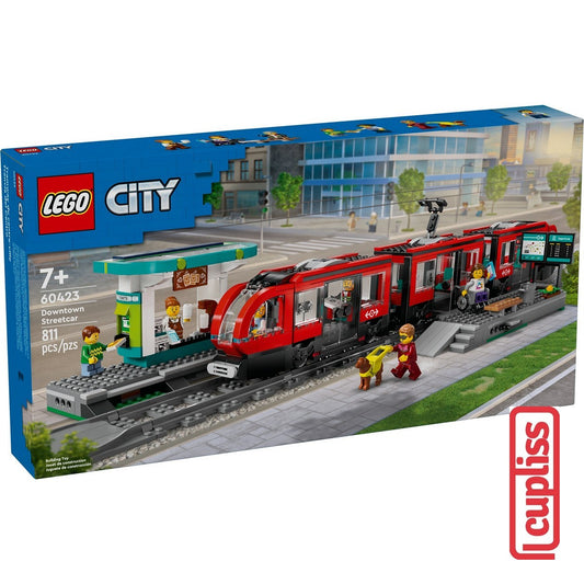 LEGO City 60423 Downtown Streetcar and Station