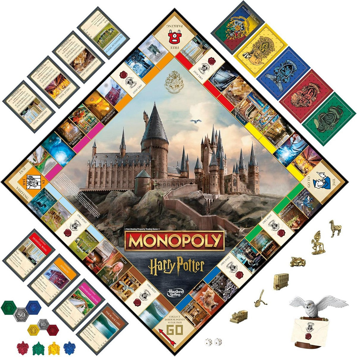 Hasbro Board Game F9422 Monopoly Harry Potter Permainan Papan Party Family Games