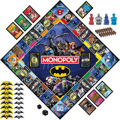 Hasbro Board Game F9930 Monopoly Batman Permainan Papan Family Games