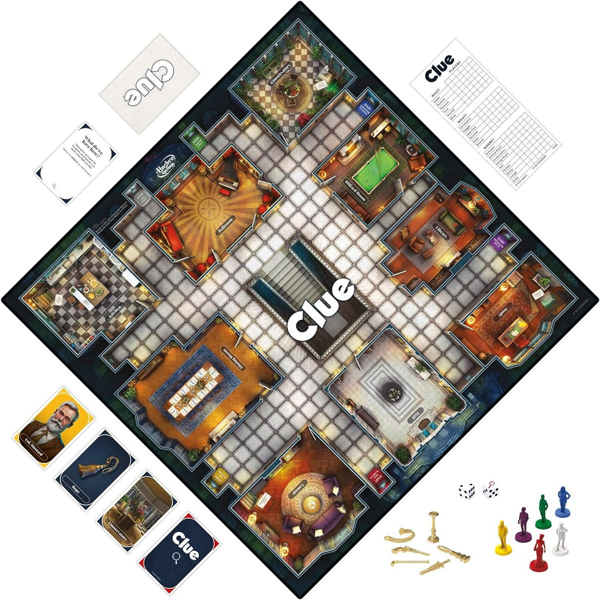 BAD BOX Hasbro Board Game F6420 Classic Clue Cluedo Permainan Papan Family Games