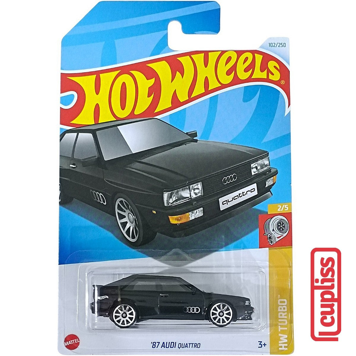 Hot Wheels HW Basic HTD24 87 Audi Quattro Mattel Hotwheels