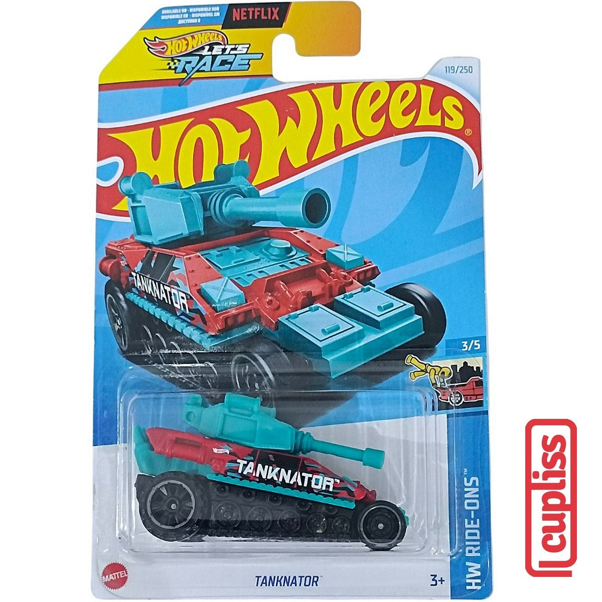 Hot Wheels HW Basic HTD42 Tanknator Lets Race Netflix Mattel Hotwheels