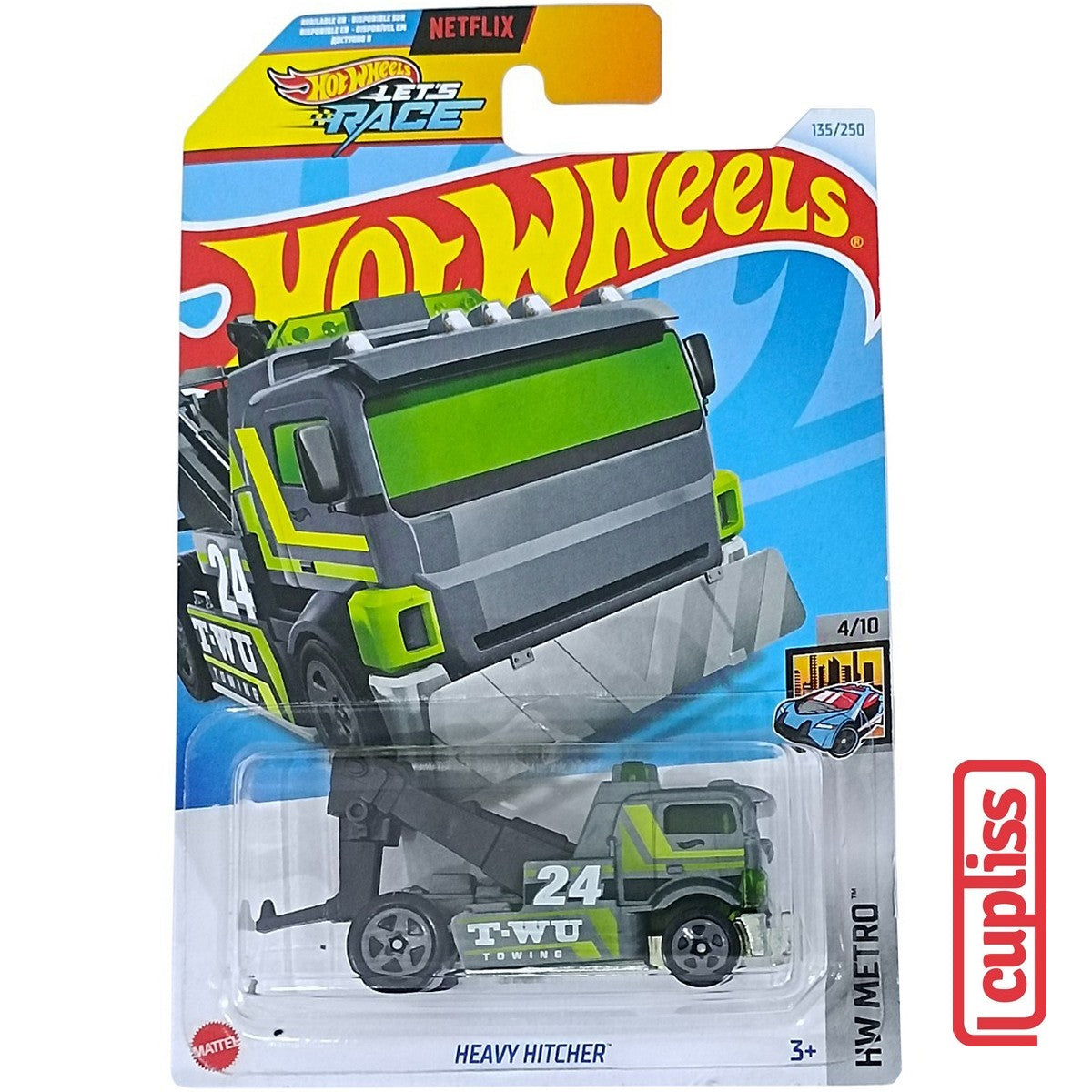 Hot Wheels HW Basic HTD68 Heavy Hitcher Lets Race Netflix Mattel Hotwheels