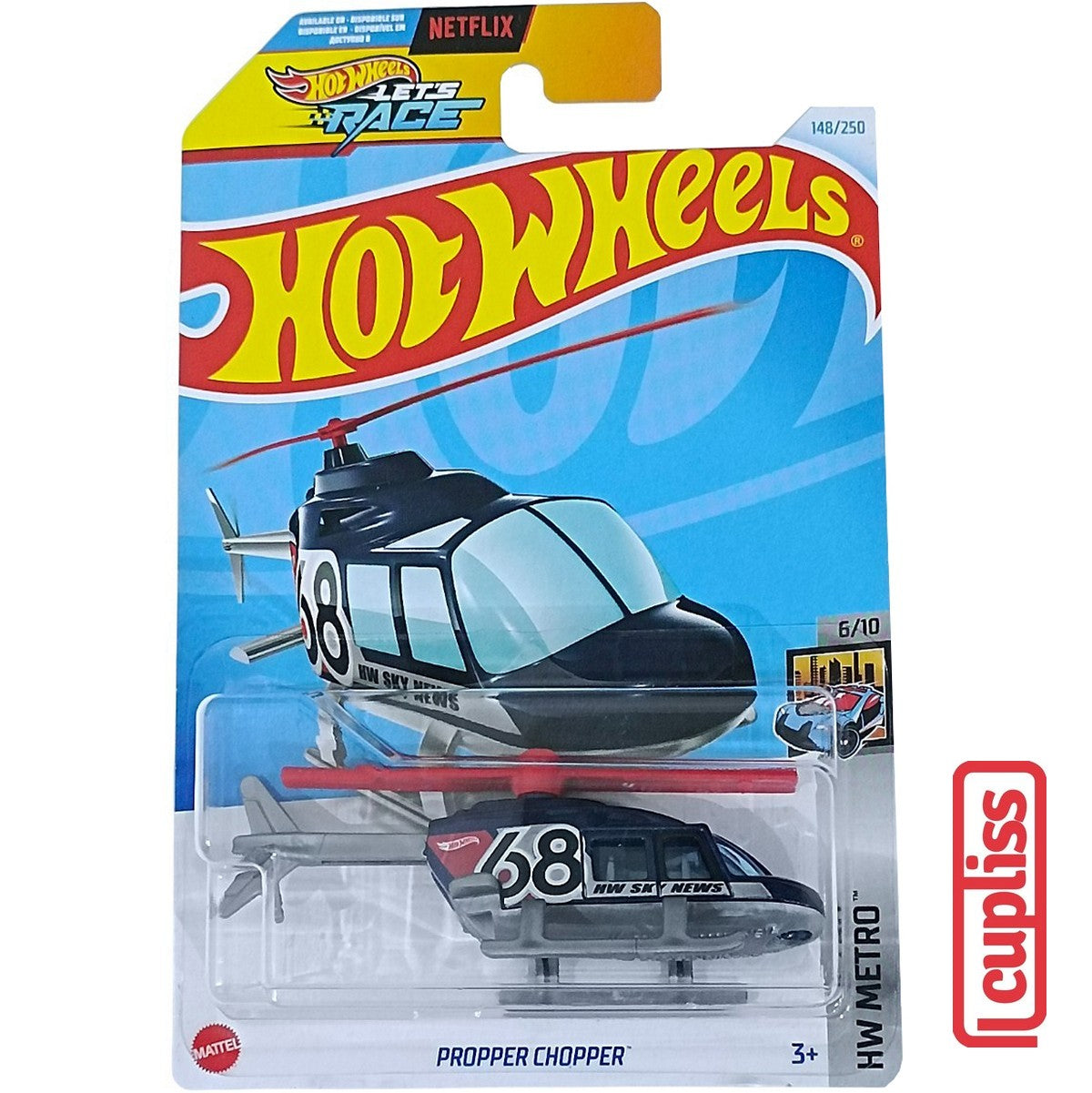 Hot Wheels HW Basic HTD69 Propper Chopper Lets Race Netflix Mattel Hotwheels