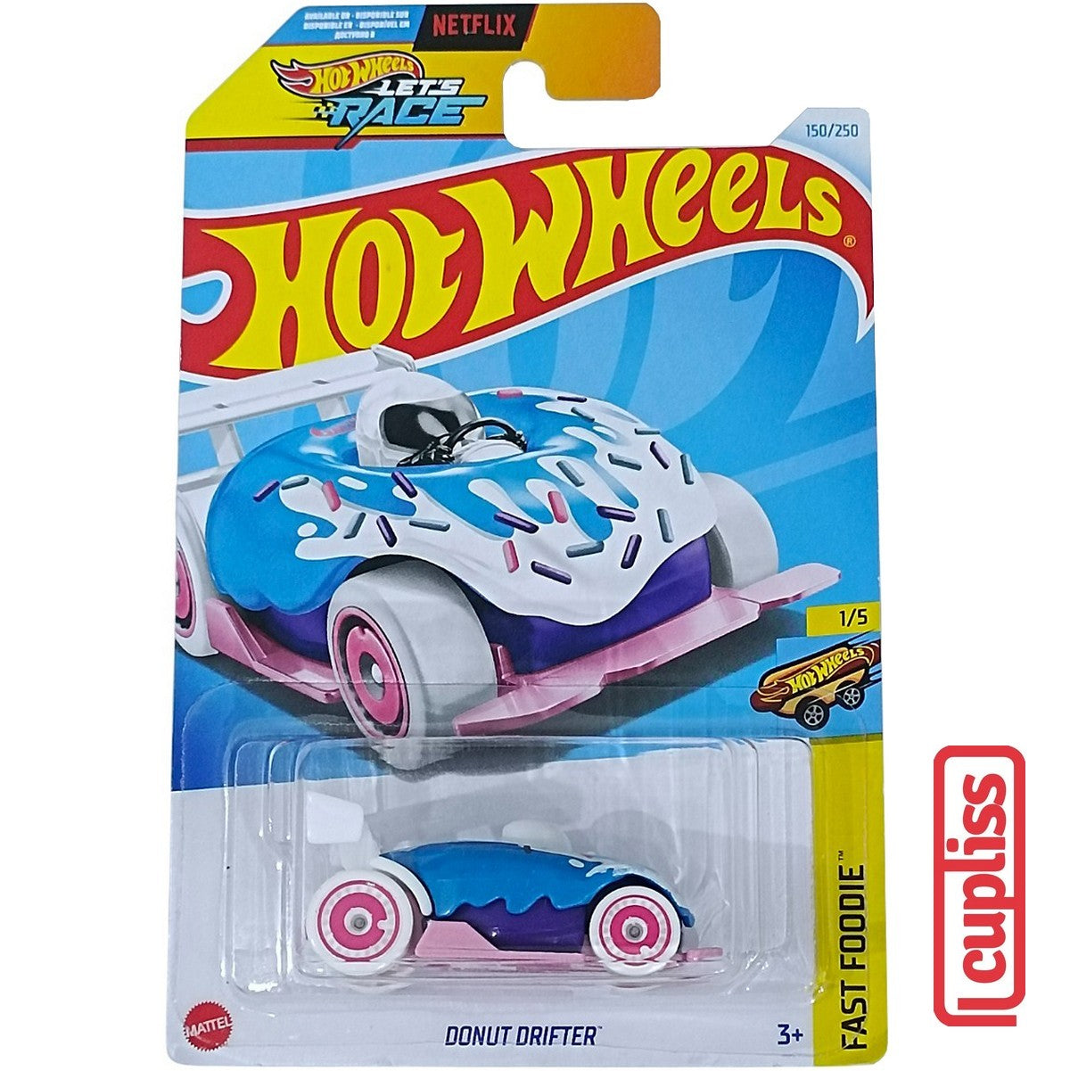 Hot Wheels HW Basic HTD70 Donut Drifter Lets Race Netflix Mattel Hotwheels