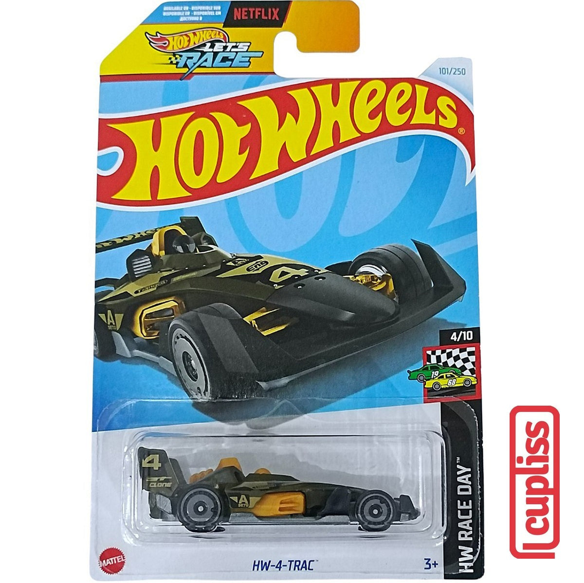 Hot Wheels HW Basic HTD81 HW-4-Trac Lets Race Netflix Mattel Hotwheels