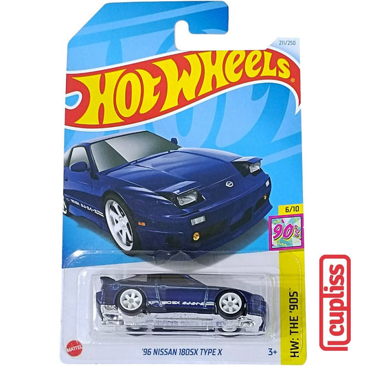 Hot Wheels HW Basic HTF41 96 Nissan 180SX Type X TH Gold Super Treasure Hunt Mattel Hotwheels