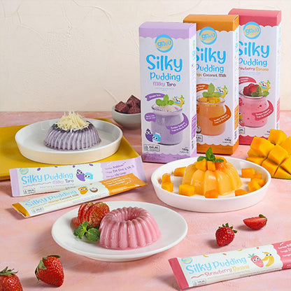 GROUU Silky Pudding Powder Bubuk Puding Snack Bayi Lembut Cemilan MPASI 8+