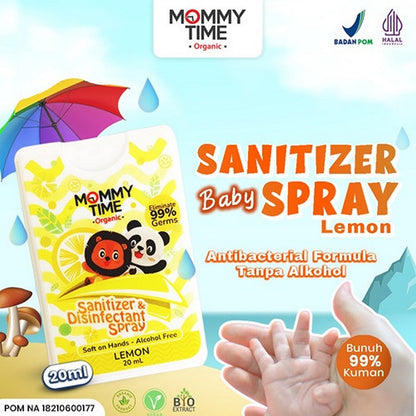 Mommy Time Hand Sanitizer Spray Lemon 20ml Bayi Baby Antibacterial