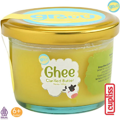 GROUU Ghee Clarified Butter Mentega 100ml BB Booster Bayi Anak 6+ MPASI