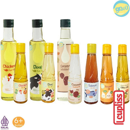 GROUU Cooking Oil Fat Minyak Kelapa Bayi Anak Masak Virgin Olive Coconut MPASI