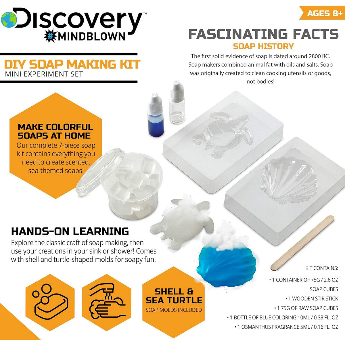 Discovery Mindblown 1423000891 DIY Soap Making Kit Mini Experiment Set STEM