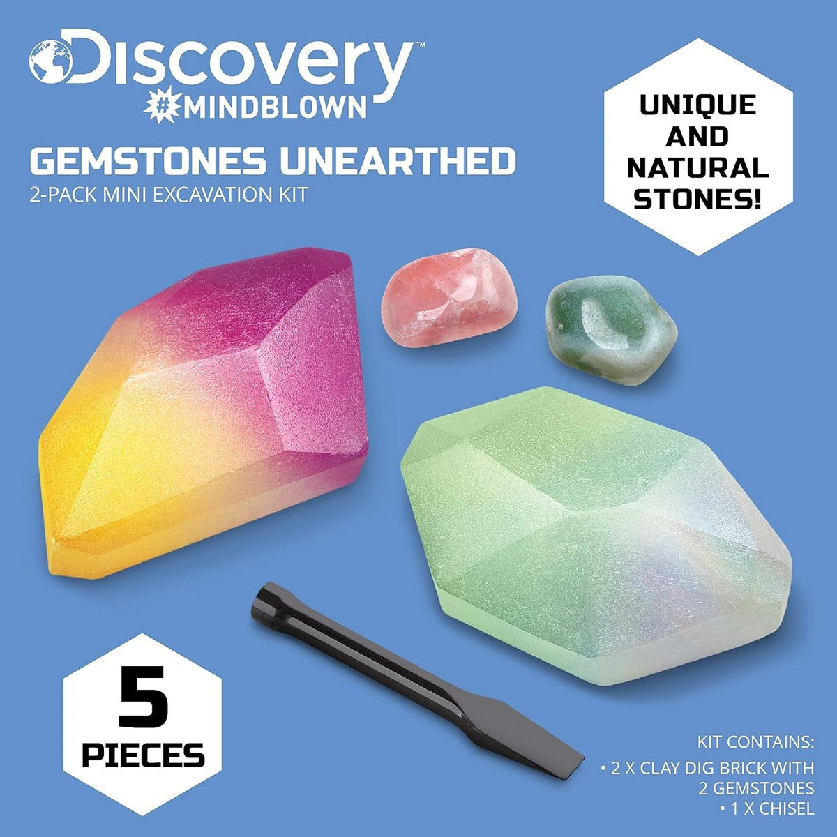 Discovery Mindblown 1423000891 Gemstones Unearthed Excavation Kit STEM