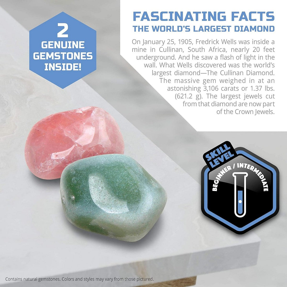 Discovery Mindblown 1423000891 Gemstones Unearthed Excavation Kit STEM
