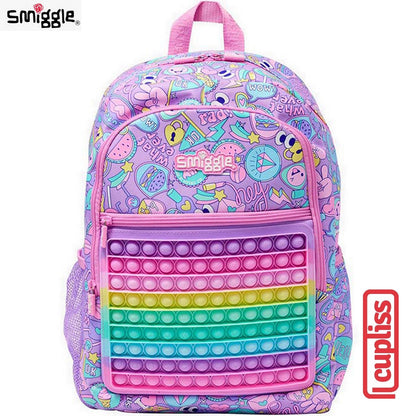 SMIGGLE Backpack Bag 449195 Popem Popit Poppies Classic Tas Ransel Anak lilac