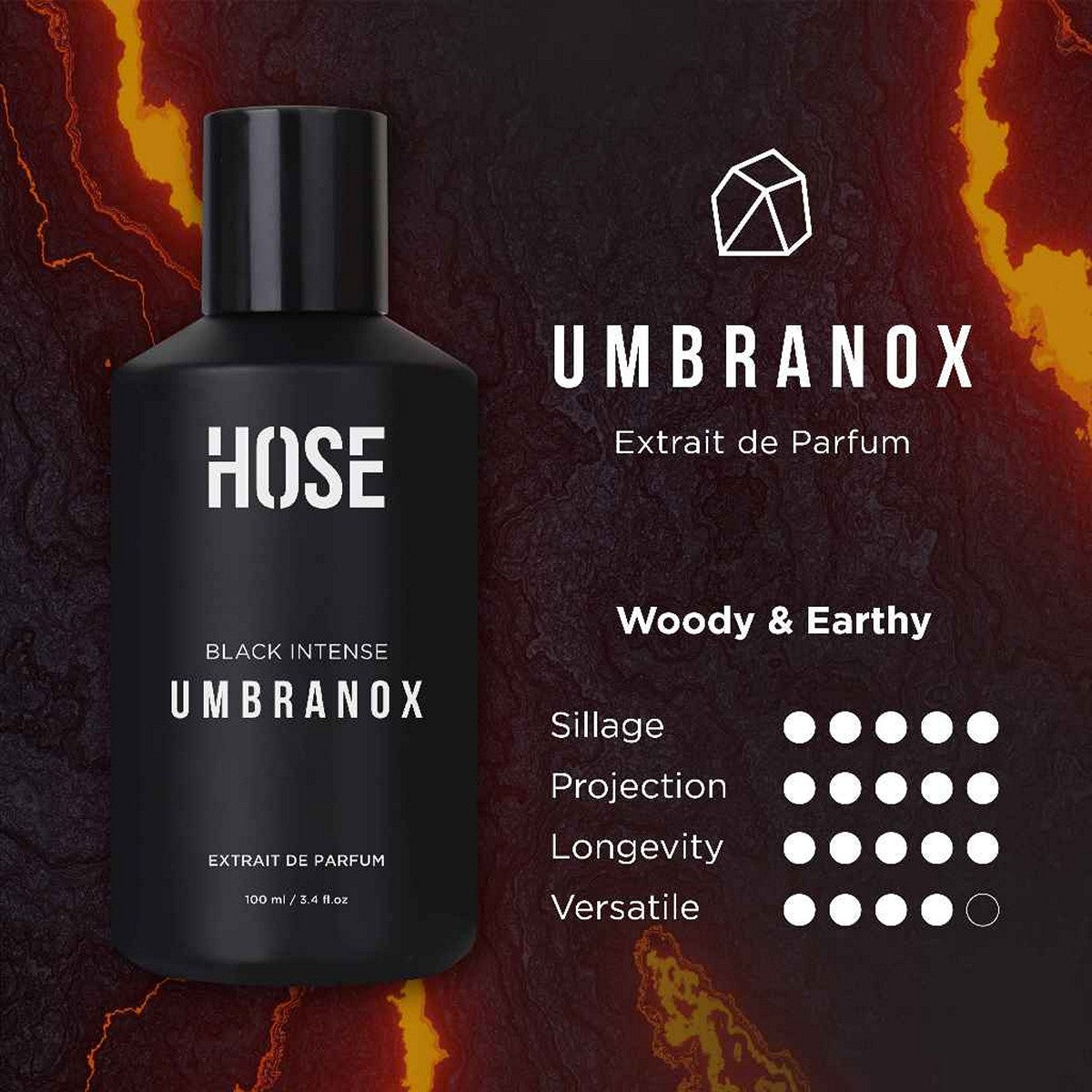 Hose EDP Black Intense Umbranox 100ml Parfum Pria