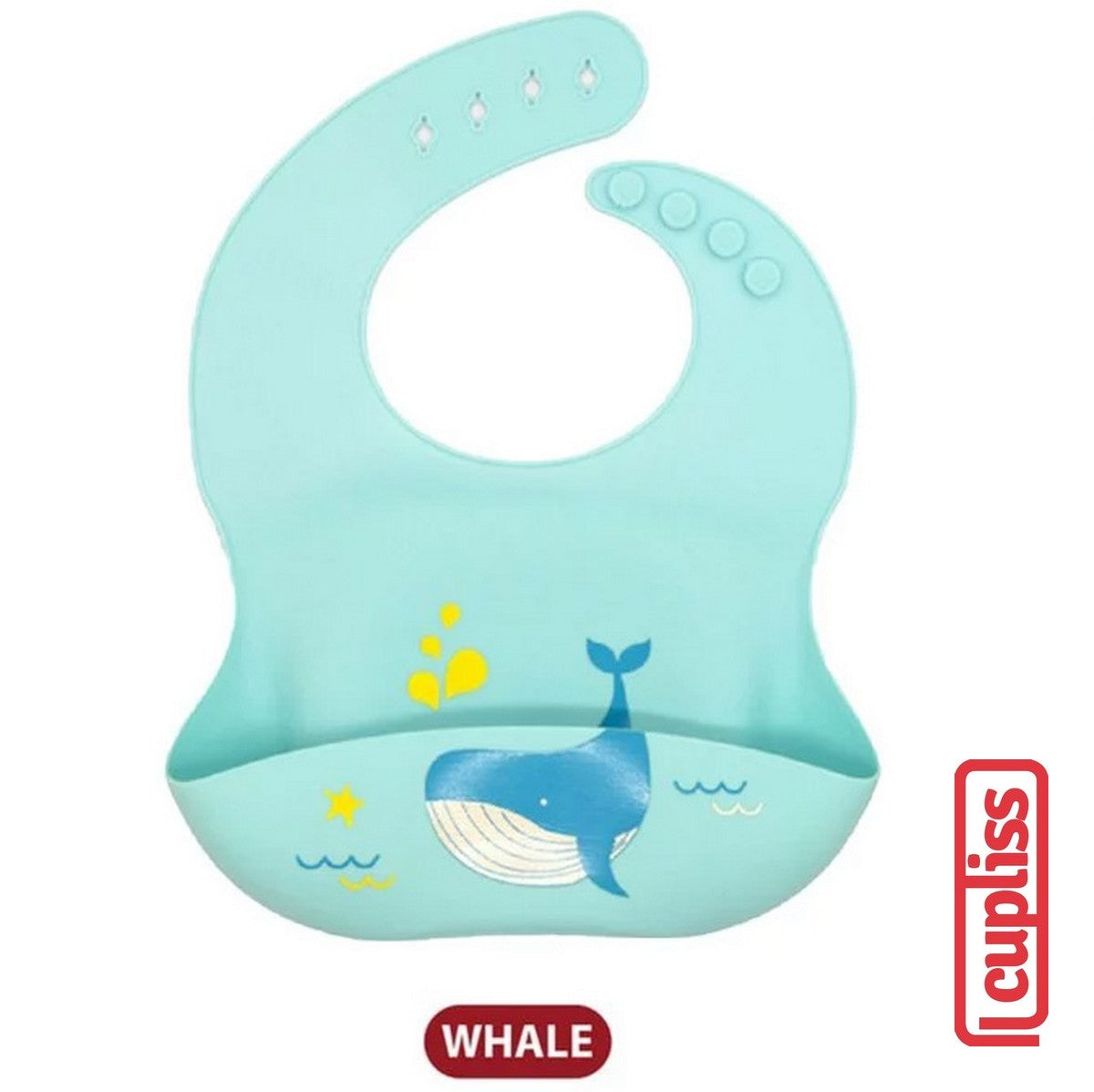 BabiesFIRST Cute Cartoon Silicone Baby Bib BF903 Silikon Celemek Kartun Peralatan Makan Bayi